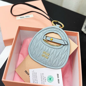 miumiu cuero bordado bolso colgando ornamentos-3533  