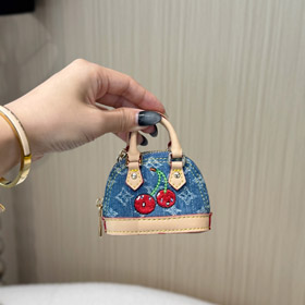 Louis Vuitton LV Mini Cherry Shell Bolso llavero colgante -3546  
