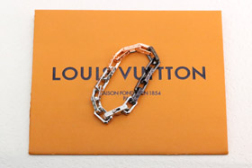 Louis Vuitton LV oro rosa plata negro tres colores empalme templado pulsera de bambú-3624  