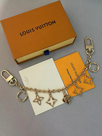 Louis Vuitton LV cadena floral llavero con encanto-3921  