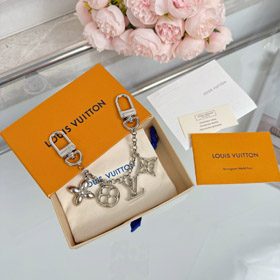Louis Vuitton LV cadena de metal flores y cartas cadena bolso cadena colgante-4010  