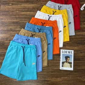 Pantalones cortos de algodón de capa de aire de cuerda reflectante Nike Air-2889  