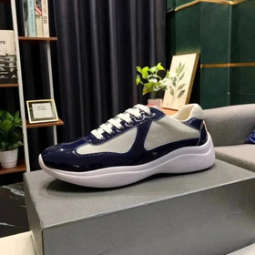 PRADA cuero patente encaje duradero zapatos deportivos casuales bajos-2965  