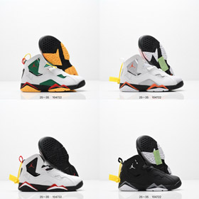 Jordan verdadero vuelo mejorado zapato de baloncesto retro de alta parte para niños-4147  