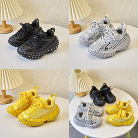 Balenciaga malla encaje-up zapatos de los niños con suela de neumáticos remache-4162  
