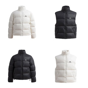 Balenciaga color sólido Logo carta impresión cremallera soporte cuello chaqueta de esquí suelta versión-4279  