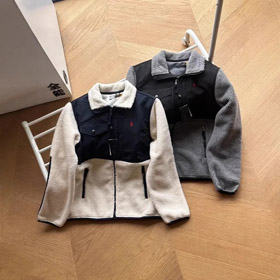Polo Ralph Lauren Color-bloque Fleece Stand-collar con cremallera chaqueta-4852  