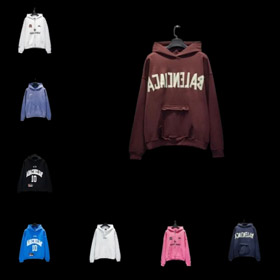 Balenciaga Trendy simple y versátil sudadera con capucha-5011  