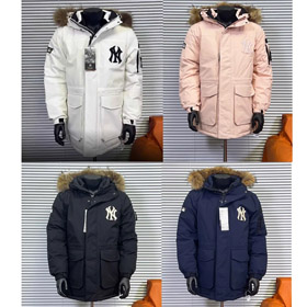 Chaqueta de abajo MLB con cuello de piel grande-5036  