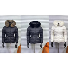 Moncler 818 serie cremallera abajo chaqueta con cintura ajustable-5042  