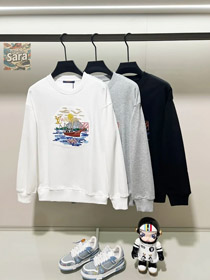 Louis Vuitton LV Loewe nueva versátil algodón puro cuello tripulación sudadera-5211  
