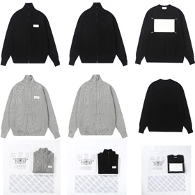 Maison Margiela chaqueta de suéter de punto de lana de cardigan de ajuste suelto-5427  