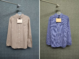 Camisa a cuadros Miu Miu con letras bordadas-5457  