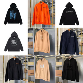 Burberry Cotton Loose-fitting Hooded Sweatshirt-5525  