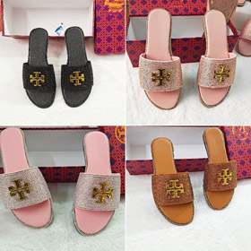 Sandalias planas Tory Burch con adornos de strass-5647  