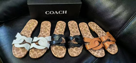 Coach clásico versátil sandalias de deslizamiento-5659  