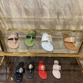 Tory Burch nuevo tamaño más tanga sandalias de playa planas-5672  