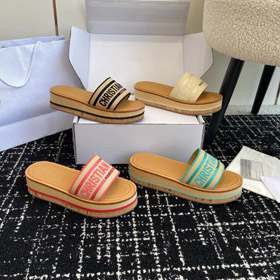 Dior nueva plataforma bordada de pie abierto sandalias-5705  