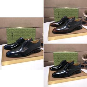 Gucci formal negocio cuero zapatos de encaje-5743  
