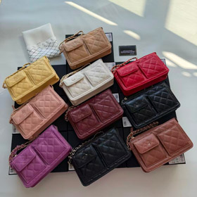 Chanel nuevo bolso de cadena acolchado con múltiples bolsillos y gran capacidad-5801  