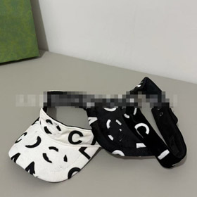 Chanel logo-impresión visera sombrero-5848  