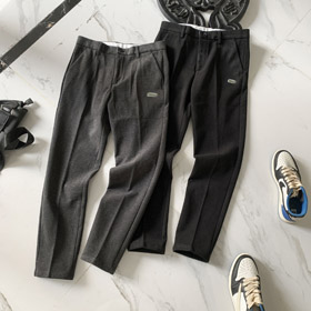 Lacoste clásico lana mezcla pantalones de pierna recta-5927  