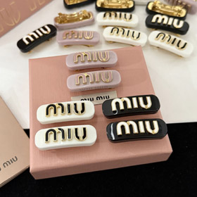 Miu Miu nuevo clip de pelo esmalte con diseño goteo-5998  