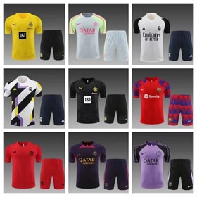 Vestido de entrenamiento de calentamiento de verano camiseta de fútbol-1225