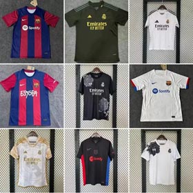 Real Madrid Barcelona camiseta de fútbol uniforme (estilo 40) -1250