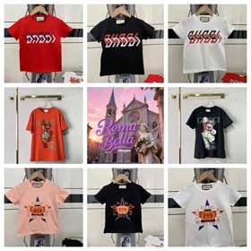 GUCCI Camiseta de manga corta de moda con varios estampados-2003