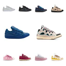 Lanvin empalme Curb hombres y mujeres pareja fondo grueso encaje-up zapatos deportivos de patinado z