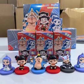 Edición de la Madre Patria de alta calidad Nezha Figura Caja ciega Nezha Dos Ornamentos Animación Ao