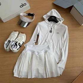 ALO simple al aire libre de secado rápido deportes casual chaqueta con capucha para las mujeres slim