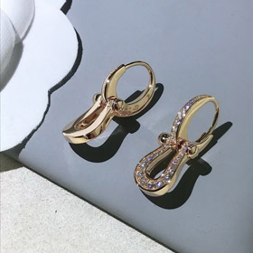 Pendientes de herradura de diamante Feidan-3544