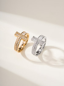 Tiffany diamante blanco anillo de piedra-3600