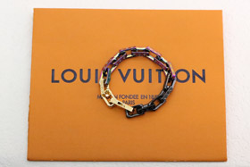 Louis Vuitton LV tres colores empalme colorido pulsera de bambú templado-3625