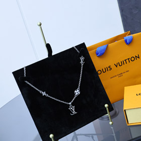 Louis Vuitton LV colgante carta flor collar-3652  