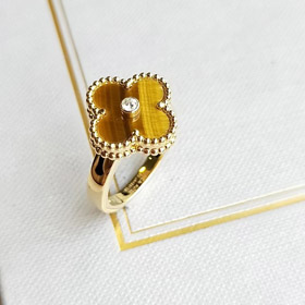 Van Cleef & Arpels clásico ojo de tigre anillo de piedra-3693