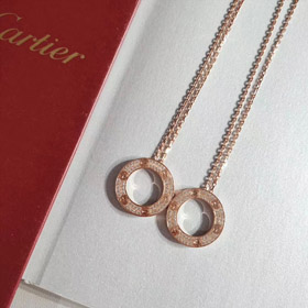 Cartier Amor grande collar de torta redonda-3784