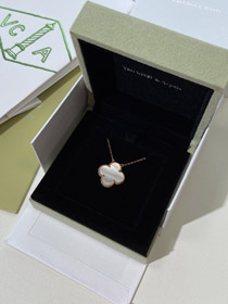 Van Cleef & Arpels cuatro hojas de trébol oro ancho collar-3789