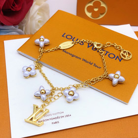 Louis Vuitton LV pulsera de la carta de la flor-3876
