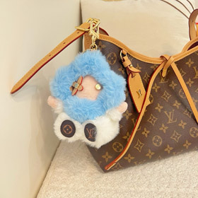 Louis Vuitton LV pequeño girasol rosa peluche muñeca llavero colgante-3889