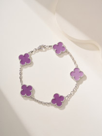 Van Cleef & ArpelsVan Cleef & Arpels Van Cleef & Arpels pulsera de flor violeta-3905