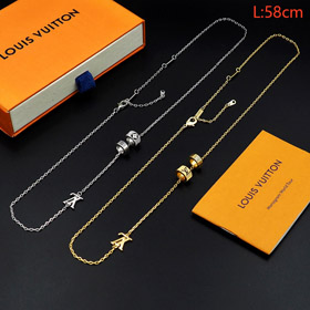 Louis Vuitton LV micro logo detalle carta collar-3913