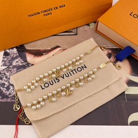Louis Vuitton LV pulsera de flores de perlas-3959  