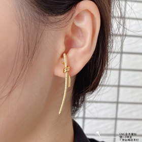 Tiffany diamante nudo pendientes-3970