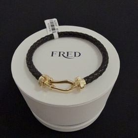 Feiden pulsera de hebilla de herradura de diamante de diamante completo-3988
