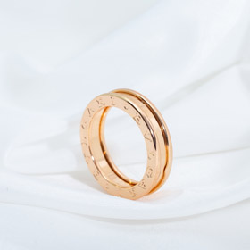 Bulgari bisel letra anillo único sin diamantes anillo-4008