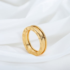 Bulgari bisel letra anillo único sin diamantes anillo-4009