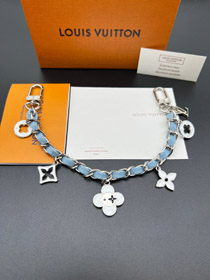 Louis Vuitton LV cuatro hojas trébol cadena de metal hebilla hebilla de plata cadena de cintura bols